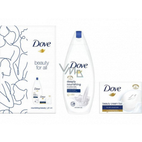 Dove Beauty For All Deeply Nourishing sprchový gél 250 ml + Original toaletné mydlo 100 g, kozmetická sada