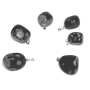 Obsidiánová šupina Troml prívesok prírodný kameň, 2,2-3 cm, 1 kus, kameň spásy