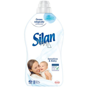 Silan Sensitive & Baby koncentrovaný zmäkčovač na citlivú pokožku 55 dávok 1 375 ml