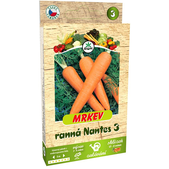 Biom Early carrots Nantes 3 pás 5 m