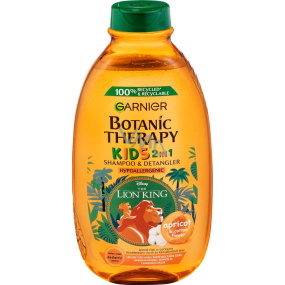Garnier Botanic Therapy Kids Lion King 2v1 šampón a kondicionér na vlasy s vôňou marhule pre deti 400 ml