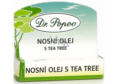 Dr. Popov Tea Tree nosový olej na uvoľnenie dýchacích ciest 6 ml