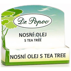 Dr. Popov Tea Tree nosový olej na uvoľnenie dýchacích ciest 6 ml