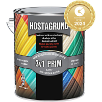 Hostagrund Prim 3v1 S2177 základná i vrchná farba na kov, 0810 červená, 2,5 l