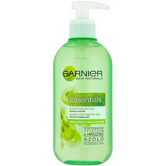 Garnier Skin Naturals Essentials čistiaci penový gél normálna a zmiešaná pleť 200 ml