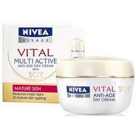 Nivea Visage Vital Multi Active Sója denný krém proti vráskam 50 ml