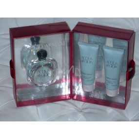 Giorgio Armani Acqua di Gioia toaletná voda pre ženy 50 ml + telové mlieko 75 ml + sprchový gél 75 ml, darčeková sada