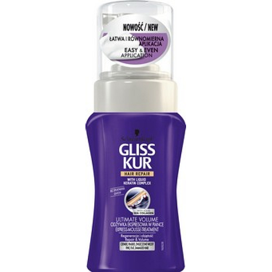 Gliss Kur Ultimate Volume Regenerácia a objem regeneračné pena na vlasy 125 ml