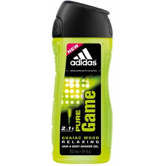 Adidas Pure Game 2v1 sprchový gél na telo a vlasy pre mužov 250 ml