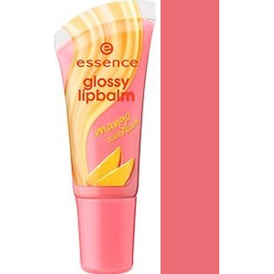 Essence Glossy Lipbalm balzam na pery s leskom 05 Mango Icecream 8 ml