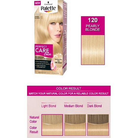 Palette Perfect Color Care farba na vlasy 120 Perleťovo plavý