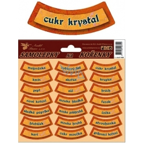 Samolepky na koreničky zlaté, oblúčiky s hologramovú razbou 21 kusov 18 x 17 cm