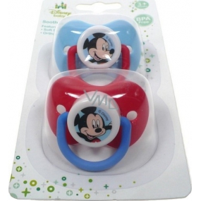 Disney Mickey Mouse Baby cumlík silikónové anatomické 3+ 2 kusy