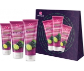 Dermacol Aroma Ritual Hrozno s limetkou Antistresový krém na ruky 100 ml + sprchový gél 250 ml + telové mlieko 200 ml, kozmetická sada