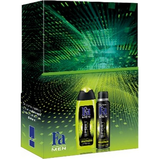 Fa Men Sport Energy Boost sprchový gél pre mužov 250 ml + antiperspirant dezodorant sprej 150 ml, kozmetická sada