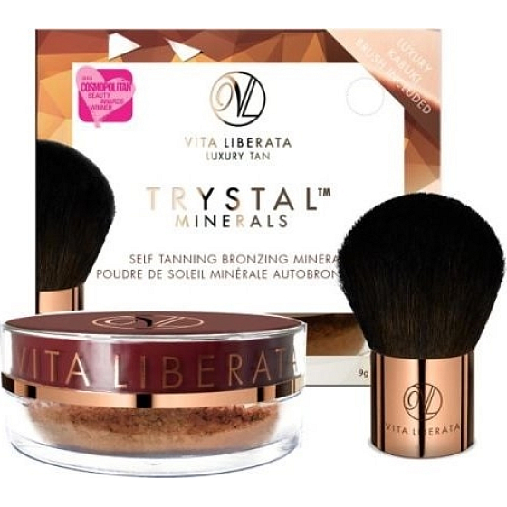Vita Liberata Trystal Minerals Powder Samoopaľovacie minerálny exkluzívny púder s matujúcim efektom 02 Bronze 9 g