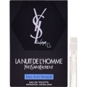 Yves Saint Laurent La Nuit de L Homme Eau Electrique toaletná voda pre mužov 1,2 ml s rozprašovačom, vialka