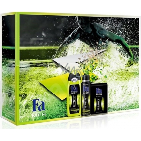 Fa Men Sport Energy Boost sprchový gel 250 ml + antiperspirant dezodorant sprej 150 ml + voda po holení 100 ml, kozmetická sada
