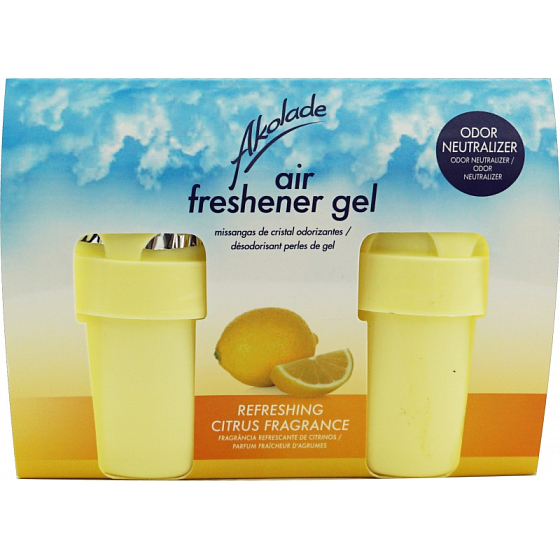 Akolade Air Freshener Citrus solid gel osviežovač vzduchu 2 x 150 g
