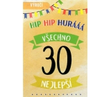 Nekupto Prianie k narodeninám 30 Všetko najlepšie 115 x 170 mm