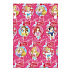 Ditipo Darčekový baliaci papier 70 x 200 cm Vianočný Disney Princezné Winter Magic tmavo ružový