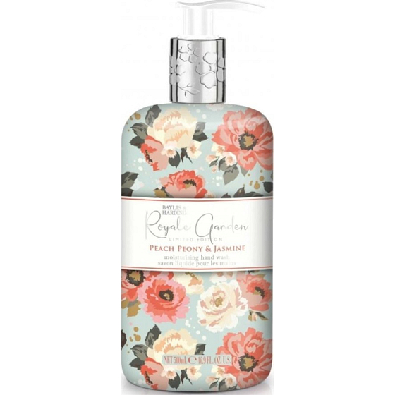 Baylis & Harding Broskyňa, pivonka a jazmín tekuté mydlo na ruky dávkovač 500 ml