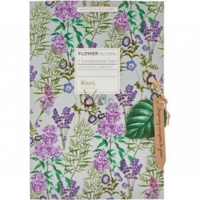 Heathcote & Ivory Flower Blooms Lavender Garden parfumovaný papier 5 hárkov