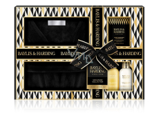 Baylis & Harding Tangerine and Grapefruit umývanie rúk a tela 100 ml + mlieko na ruky a telo 100 ml + soľ do kúpeľa 75 g + luxusný mäkký župan 1 ks, kozmetická sada pre ženy