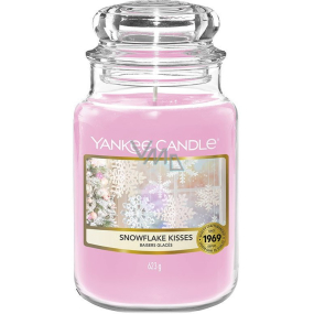 Yankee Candle Snowflake Kisses - Vonná sviečka Snowflake Kisses Classic veľké sklo 623 g