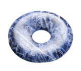 Sodalit Donut prírodný kameň 30 mm, komunikačný kameň