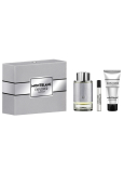 Montblanc Explorer Platinum parfumovaná voda pre mužov 100 ml + sprchový gél 100 ml + parfumovaná voda 7,5 ml mini, darčeková sada