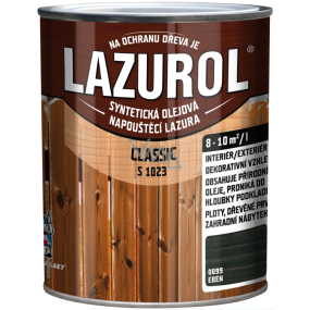 Lazurol Classic S1023 syntetická olejová lazura na dřevo 0099 Eben 2,5 l