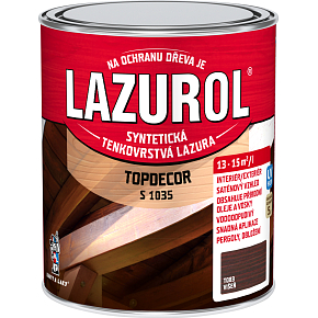 Lazurol Topdecor S1035 tenkovrstvá lazúra na drevo T083 višňa, 750 ml