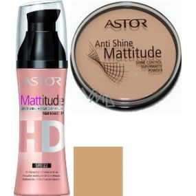 Astor Mattitude HD make-up 012 30 ml + púder Anti Shine Mattitude 003 14 g