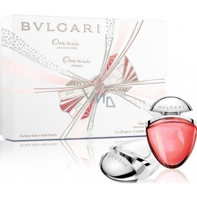 Bvlgari Omnia Crystalline toaletná voda 25 ml + Omnia Coral toaletná voda 25 ml, darčeková sada