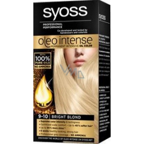 Syoss Oleo Intense Color farba na vlasy bez amoniaku 9-10 Žiarivo plavý