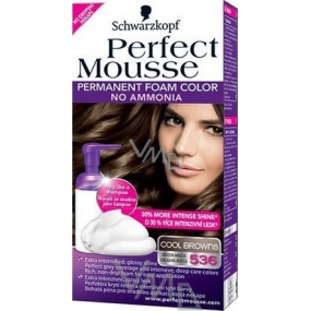 Perfect Mousse Inovatívna farbiaca pena na vlasy 536 Chladná mocca