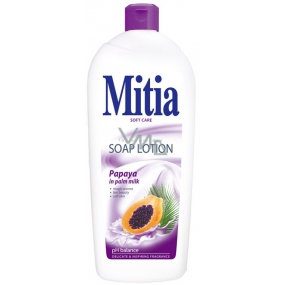 Mitia Papaya in Palm Milk krémové tekuté mydlo náhradná náplň 1 l