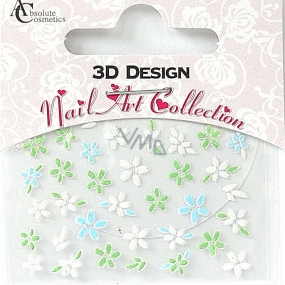 Absolute Cosmetics Nail Art 3D nálepky na nechty 24906 1 aršík