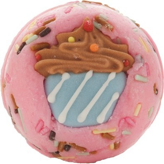 Bomb Cosmetics Roztomilosť sama - Cute as Cupcake Gulička do kúpeľa 30 g