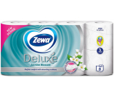 Zewa Deluxe Aqua Tube Jasmine Blossom Parfumed Toaletný papier 150 útržkov, 3 vrstvy, 8 kusov, splachovacia rolka