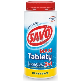 Savo 3v1 Maxi komplex Chlórové tablety do bazéna dezinfekcia 1,4 kg