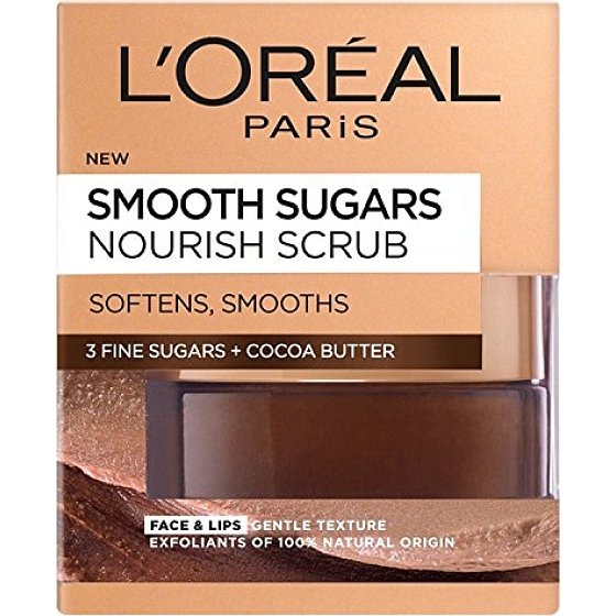 Loreal Paris Smooth Sugars Nourish Scrub jemný vyživujúce cukrový peeling 50 ml