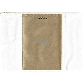 Lanvin Parfums kozmetická taštička bielo zlatá pre ženy 20,5 x 14 x 1 cm