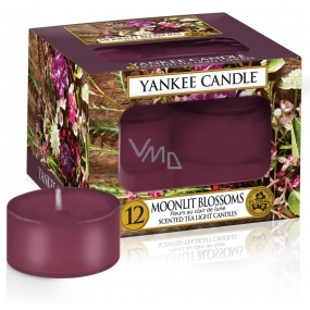 Yankee Candle Moonlit Blossoms - Kvety vo svite mesiaca vonná čajová sviečka 12 x 9,8 g