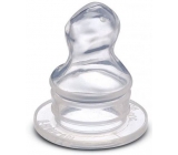 Baby Farlin Cumlík silikónový tvarovaný Mlieko (M) pre deti 6-12 mesiacov