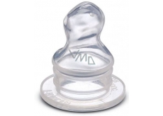 Baby Farlin Cumlík silikónový tvarovaný Mlieko (M) pre deti 6-12 mesiacov