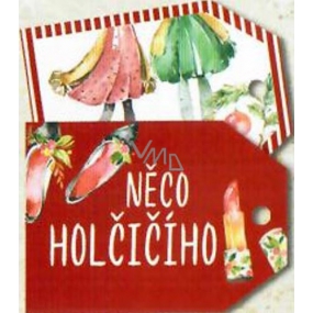 Nekupto Vianočné kartičky na darčeky niečo dievčenské 5,5 x 7,5 cm 6 kusov