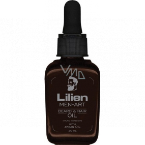 Lilien Men-Art Beard & Hair Oil Black olej na fúzy a vlasy 30 ml