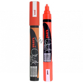 Uni Mitsubishi Chalk Marker kriedový popisovač fluo-oranžový 1,8-2,5 mm, PWE-5M